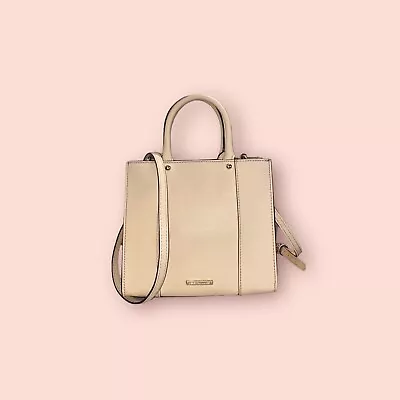 REBECCA MINKOFF Saffiano Luxury Designer Leather Mab Mini Tote Shoulder Bag • $35