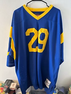 Mitchell & Ness LA Rams 1980 Eric Dickerson #29 NFL Throwbacks Jersey Sz 58 • $99.99