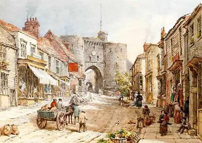 Louise Ingram Rayner Land Gate Rye East Sussex Wall Art Poster Print • £4.49