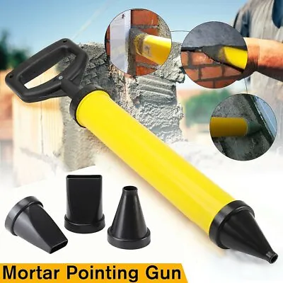 £11.89 • Buy UK Mortar Gun For Brick Pointing Grouting Tile Cement Lime Applicator Tool NEW