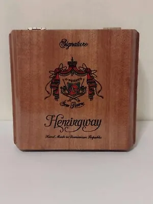 A. Fuente | Hemingway Signature Wood Cigar Box Empty - 7.25  X 6.75  X 2.75  • $15