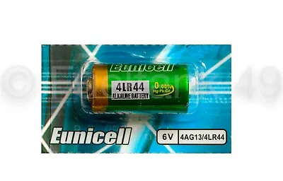 1 X 4LR44 6v Batteries Alkaline  PX28A 476A A544 4A76 Battery By Eunicell   • £1.69