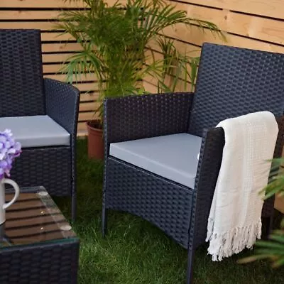 Outdoor Dining Chair Cushions Patio Garden Rattan Furniture Armchair Seat Pads • £22.99