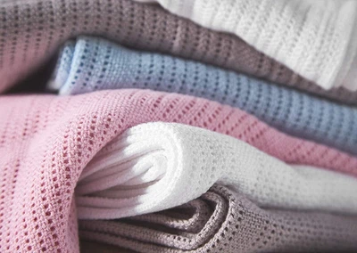 £9.99 • Buy Cellular Blanket Soft Touch 100% Cotton Baby Boy Baby Girl - Crib Buggy Pram Cot