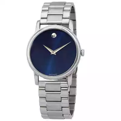 Movado Classic Museum Quartz Navy Dial Men's Watch 2100015 • $280