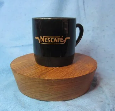 Nespresso Nescafe Black Espresso Coffee Small Ceramic Cup 2 1/8  Tall • $6.45