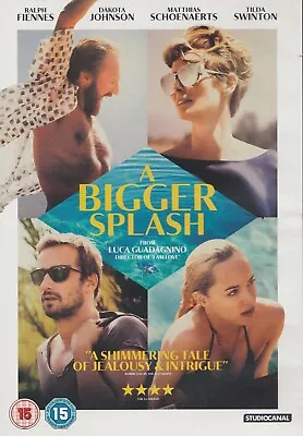 A BIGGER SPLASH DVD 2015 Ralph Fiennes/Dakota Johnson/Tilda Swinton • £7.50