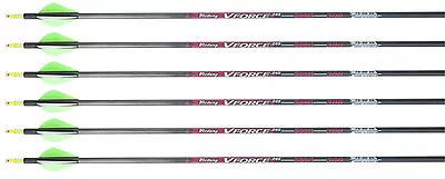 Victory VForce Sport 350 Arrows Factory Fletched W/ 2  Raptor Vanes 6 Pack • $57.12