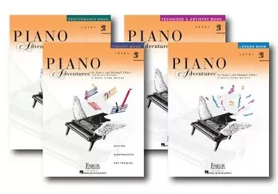 Faber Piano Adventures Level 2B Learning Library Pack Four Book Set - Lesson... • $31.95