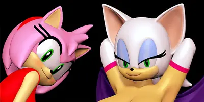 £15 • Buy Resin Model Kits For Sonic Girls :  Amy Rose | Rouge The Bat | Fan Sculpted SFW