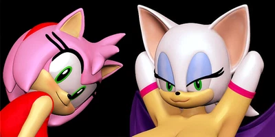 £15 • Buy Resin Model Kits For Sonic Girls :  Amy Rose | Rouge The Bat | Fan Sculpted SFW