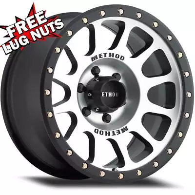 18 Inch 18x9 Method MR305 NV Black Machined Wheels 6x5.5 6x139.7 +18 • $1263.10