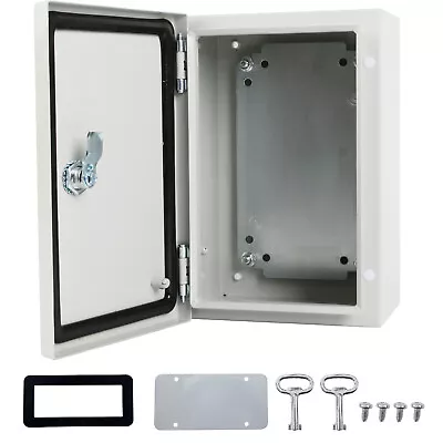 12 X8 X6  Metal Electrical Enclosure Junction Box Waterproof Outdoor IP66 • $42.69