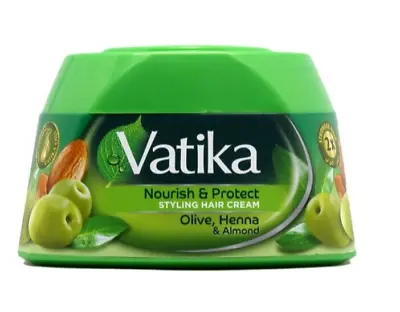 Vatika Naturals Nourish &Protect Style Hair Cream Henna Almond Aloe Vera 140ml • $13.50