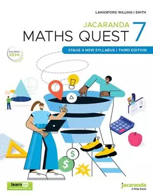 Jacaranda Maths Quest 7 Stage 4 NSW Syllabus 3e LearnON And Print By Beverly La • $81.64