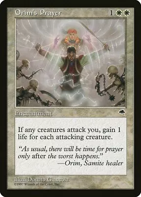 Orim's Prayer Tempest NM White Uncommon MAGIC THE GATHERING MTG CARD ABUGames • $1.75