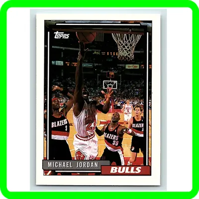 Michael Jordan VINTAGE 1992-93 TOPPS Investment NBA Card Chicago Bulls Jersey 23 • $9.99