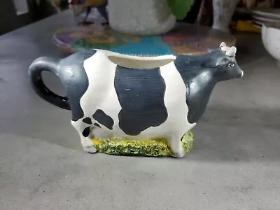 Sakura Warren Kimble Black & White Cow Creamer • $10.99