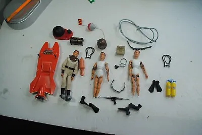 MADELMAN SPAIN  VINTAGE    DIVER + SCUBA 3X       RARE FigureS SET  ! • $259