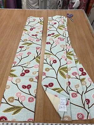 Static Caravan Curtains Porter & Stone Floral  24 W X 49 D Free Shortening • £34.99