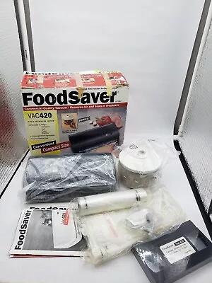 $57.95 • Buy NEW FoodSaver Vacuum Sealer VAC420 (FoodSaver Bags Included) With Bonus Canister