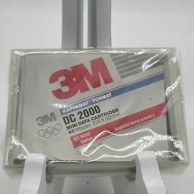 3M DC 2000 Mini Data Tape Cartridge 40MB QIC 40 205 Ft 1991 Factory Sealed • $7.99