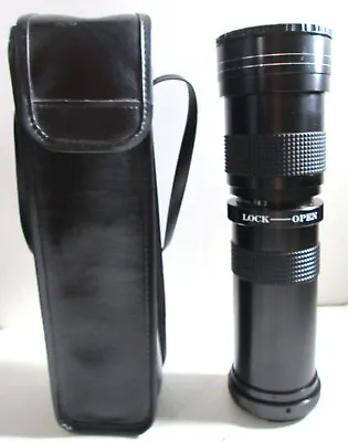 Kenko Vari 8000S 420-800mm 1.8 3-16 Lens W/ Case For SLR Cameras Moon Pictures • $63.16