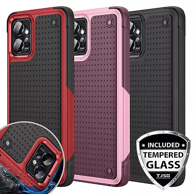 For Moto G Power 5G 2023 Case Non Slip Military Grade Shockproof +Tempered Glass • $9.95