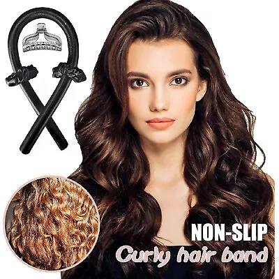 Heatless Curling Rod Silk Curling Ribbon Hair Rollers Lazy Curler Sets Headband • $12.99