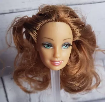 Vintage Barbie Clone Maddie Mod Style Doll Head Only Rooted Lashes Auburn Hair • $13.33