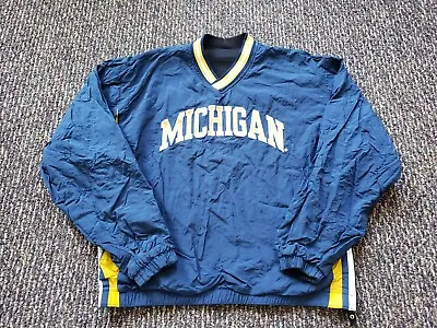 Vintage 90's Michigan Wolverines Reversible Starter Windbreaker Youth Size XL  • $14.99