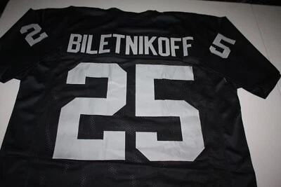 $33.99 • Buy Fred Biletnikoff #25 Sewn Stitched Black Home Jersey Sb Xi  Mvp Size Xlg