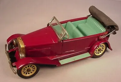 Vintage 1925 Mercedes Benz Tin Friction Toy Car Convertible 10  Metal SSS Japan  • $51.99