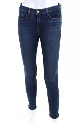 L'Agence Womens Chanelle Mid Rise 29  Skinny Jeans Blue Denim Size 27 • $48.79