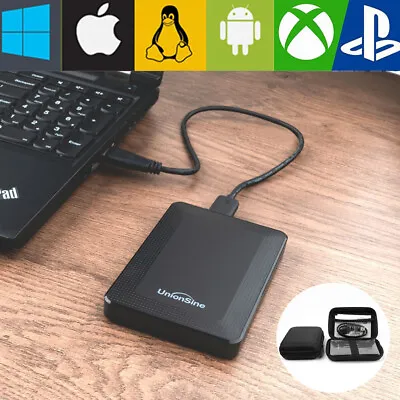 USB 3.0 1TB 2TV External Hard Drive Disks Game HDD Ultra Slim 2.5  Fit PC Laptop • £11.59