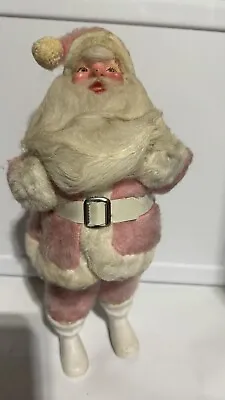 Vintage Antique Harold Gale Pink Fur Suit Santa Claus Doll • $139.99