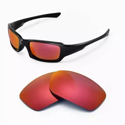 New Walleva Polarized Fire Red Lenses For Oakley Fives 3.0 • $16.99