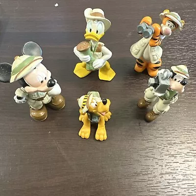 Walt Disney World Animal Kingdom Safari 3  Pvc Figures Lot Of 5 Mickey Mouse • $9.99