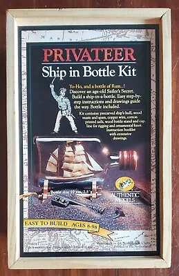 Vintage Privateer Ship In A Bottle Kit • $17.99