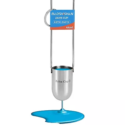 NO.3 Zahn Cup Viscosity Cup #3 Dip Type 44Ml Stainless Steel Viscometer Flow Cup • $42.99