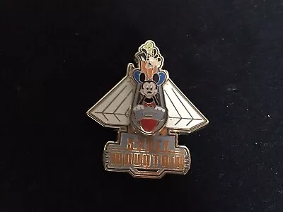 WDW Space Mountain Slider Pin With Mickey & Goofy • $14.95