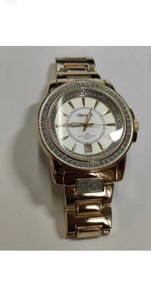 £75 • Buy Ingersoll Ladies Diamond Set Gold Tone Watch Excellent Condition