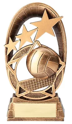 Volleyball Gold Resin Award Trophy 6.5   Free Engraving Mvp Mip Champion Winner • $12.50