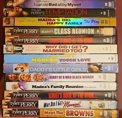 Tyler Perry Movies (13 DVD Lot) Madea Family Reunion Married Jail FREE SHIP! • $29.99