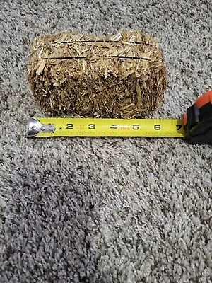 6 Inch Decorative Straw Bale • $6