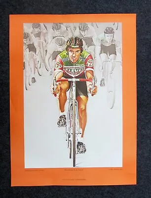 Mel Ramos Eric Heiden Cycling Promotional Poster**1981**very Rare**estate Find** • $89.99