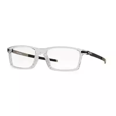 Oakley OX 8050 805002 57mm Pitchman Clear And Black Unisex Eyeglasses • $129