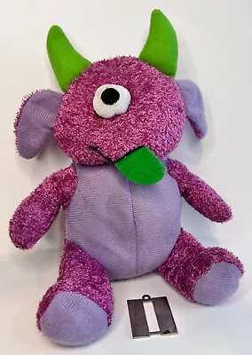 Kellytoy Halloween Monster Plush Toy Stuffed Animal Purple Green One Eye • $3.39