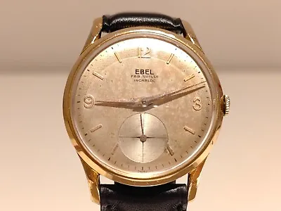 $280 • Buy Vintage Rare Gold Plated Swiss 32.5 Mm Men's Mechanical Watch  Ebel  Cal.120