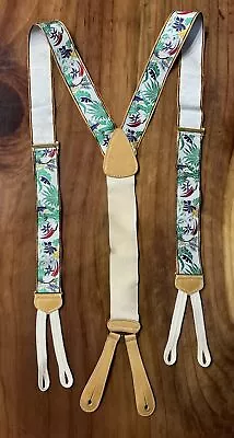 Trafalgar Suspender Toucan Hawaiian Tropical Limited Edition Printed Rare J3-3 • $59.99